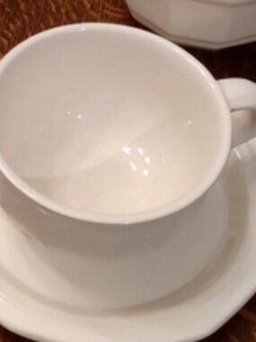 Pfaltzgraff® Heritage White Stoneware Vintage Coffee Cup and Saucer